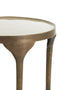 Light&living Bijzettafel S/2 Ø40x46+Ø36x52 cm LAPAZ antiek brons+taupe