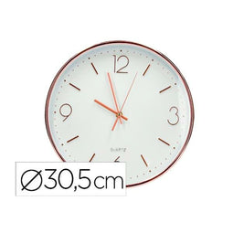 Muurklok Q-Connect KF16950 Wit Ø 30,5 cm Metaal