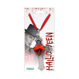 Ketting Crucifix Zilverkleurig Halloween