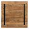 Table top Vierkant Beige Mangohout 80 x 80 x 3 cm
