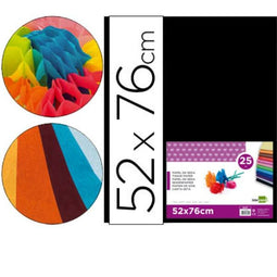 Zijdepapier Liderpapel SE21 Zwart 52 x 76 cm