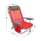 Strandstoel Colorbaby 51 x 45 x 76 cm Rood