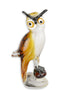 GLAZEN BEELDJE VAN EEN UIL IN MURANO STIJL