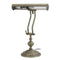 EEN MESSING BANKIERSLAMP - BRUINE AFWERKING