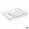 Bestekorganizer Privilege Transparant 33 x 25 x 5 cm (24 Stuks)