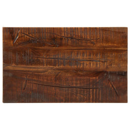 Tafelblad rechthoekig 50x30x2,5 cm massief gerecycled hout