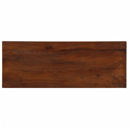 Tafelblad rechthoekig 70x40x2,5 cm massief gerecycled hout