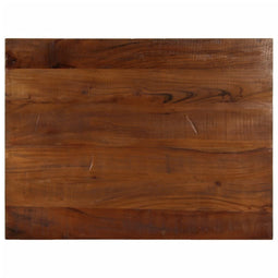 Tafelblad rechthoekig 80x50x2,5 cm massief gerecycled hout