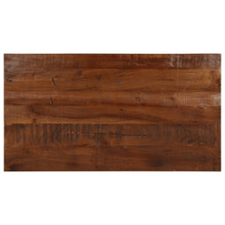 Tafelblad rechthoekig 100x50x2,5 cm massief gerecycled hout