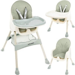 Kinderstoel - meegroei - eetstoel baby - 3-in-1 - lichtgroen
