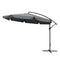 Zweefparasol - grijs- opvouwbaar - Ø 3,5m - 270 cm hoog