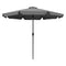 Tuinparasol - grijs - zwengel - kantelbaar - 300x250cm