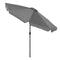Tuinparasol - grijs - zwengel - kantelbaar - 300x250cm