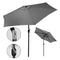 Tuinparasol - grijs - zwengel - kantelbaar - 270 cm