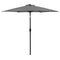 Tuinparasol - grijs - zwengel - kantelbaar - 270 cm