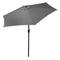 Tuinparasol - grijs - zwengel - kantelbaar - 270 cm