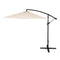 Zweefparasol - beige - opvouwbaar - Ø 3m - 270 cm hoog