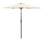 Tuinparasol - beige - zwengel - kantelbaar - 270cm