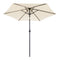 Tuinparasol - beige - zwengel - kantelbaar - 270cm