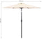 Tuinparasol - beige - zwengel - kantelbaar - 270cm