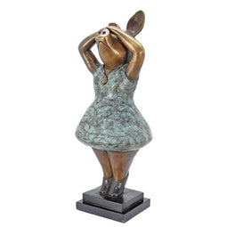BRONZEN BEELD VAN EEN BALLERINA VARKENTJE