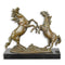 BRONZEN BEELD VAN STEIGERENDE PAARDEN