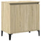 Wastafelkast 58x33x60 cm bewerkt hout sonoma eikenkleurig