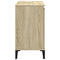 Wastafelkast 58x33x60 cm bewerkt hout sonoma eikenkleurig