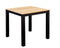 Yoi - Arashi dining table 76x76cm. alu black/teak