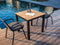 Yoi - Arashi dining table 76x76cm. alu black/teak