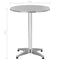 Tuintafel 60x70 cm aluminium zilverkleurig