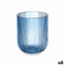 Glas Strepen Blauw Kristal 270 ml (6 Stuks)