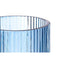 Glas Strepen Blauw Kristal 270 ml (6 Stuks)