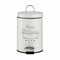 Pedaalemmer Relax Bath Wit Zwart Staal Plastic 3 L (6 Stuks)