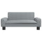 Kinderbank 70x45x30 cm stof lichtgrijs