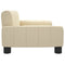 Kinderbank 70x45x30 cm stof crmekleurig