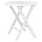 Tuintafel inklapbaar 46 cm massief acaciahout wit