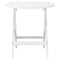 Tuintafel inklapbaar 46 cm massief acaciahout wit