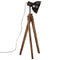 Vloerlamp 25 W E27 45x45x120 cm zwart