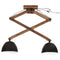 Plafondlamp 25 W E27 29x18x85 cm zwart