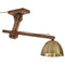 Plafondlamp 25 W E27 105x30x65-108 cm antiek messingkleurig