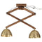 Plafondlamp 25 W E27 29x18x85 cm antiek messingkleurig