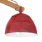 Plafondlamp 25 W E27 29x18x85 cm verweerd rood