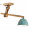 Plafondlamp 25 W E27 105x30x65-108 cm verweerd blauw