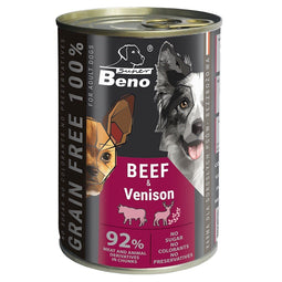 SUPER BENO Beef with venison - nat hondenvoer - 415g