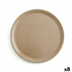 Eetbord Anaflor Barro Anaflor Beige Aardewerk Ø 31 cm Vlees (8 Stuks)