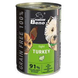 SUPER BENO Light Turkey - nat hondenvoer - 415g