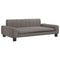 Kinderbank 90x53x30 cm stof taupe