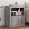 Dressoir met LED-verlichting 60,5x37x67 cm grijs sonoma eiken
