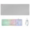 Toetsenbord met Gaming Muis Mars Gaming MCPXWES Wit Qwerty Spaans QWERTY LED RGB